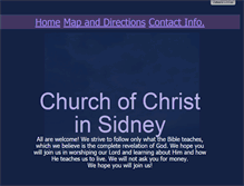 Tablet Screenshot of churchofchristinsidney.com
